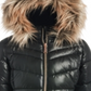 Michael Kors Toddler Girl's Stadium Puffer Jacket with Removable Faux Fur Trimmed Hood Black Size 2T