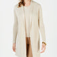 Charter Club Women's Petite Lurex Sweater Duster  Beige Size Petite M