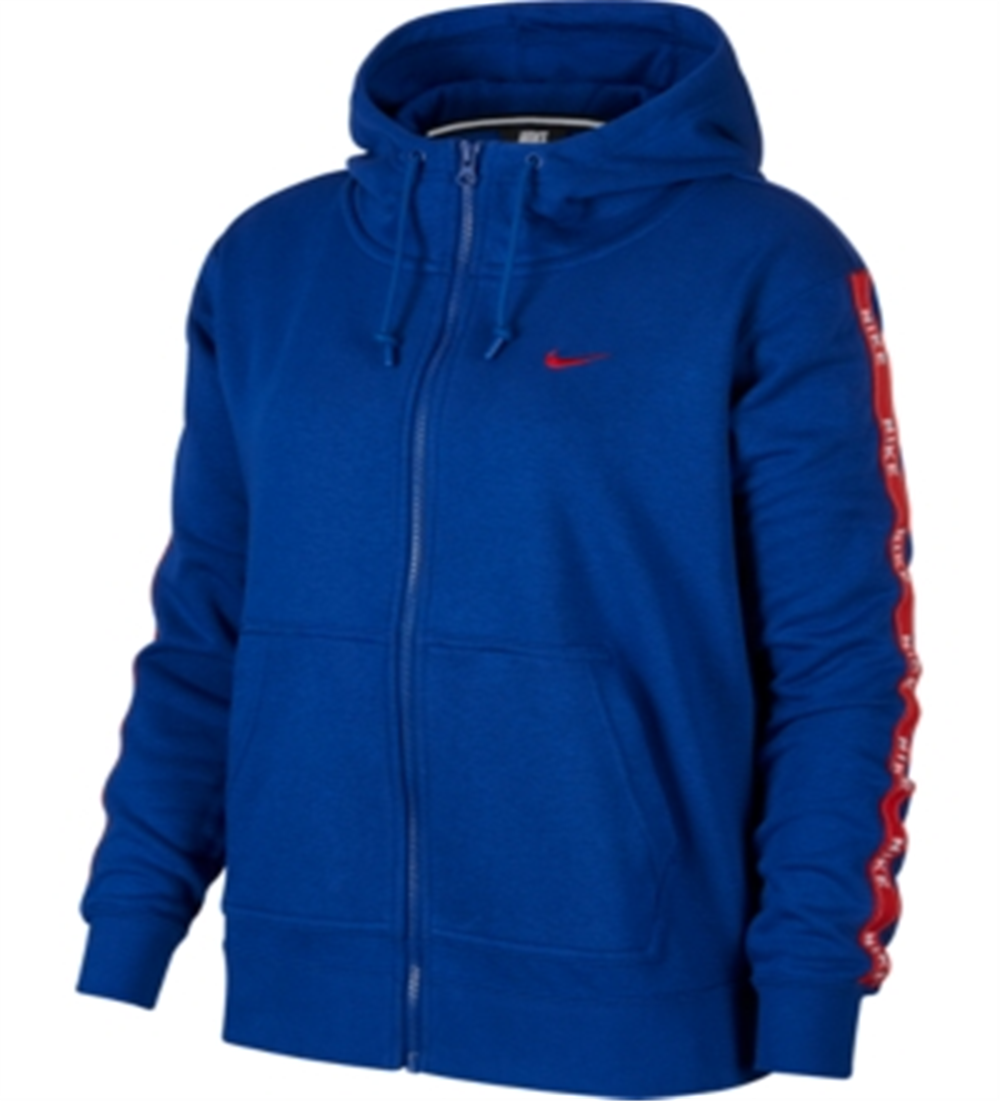 Nike Women's Plus Sportswear Logo Zip Hoodie Blue Size X-Large