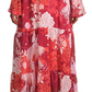 Free People Women's Moroccan Roll Floral Maxi Dress Red Size Small