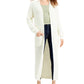 Kit & Sky Women's Ribbed Oversized Cardigan White Size Large