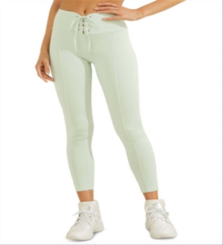 Guess Women's Active Lace up Leggings Green Size Large