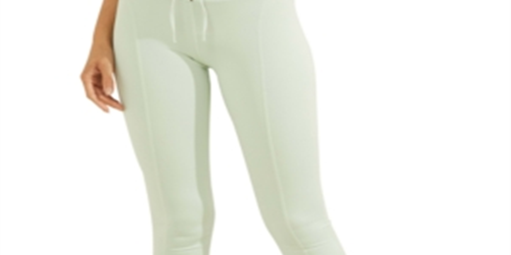 Guess Women's Active Lace up Leggings Green Size Large