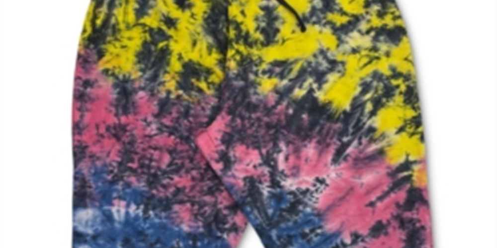 Full Circle Trends Women's Tie Dyed Jogger Pants Yellow Size 3X