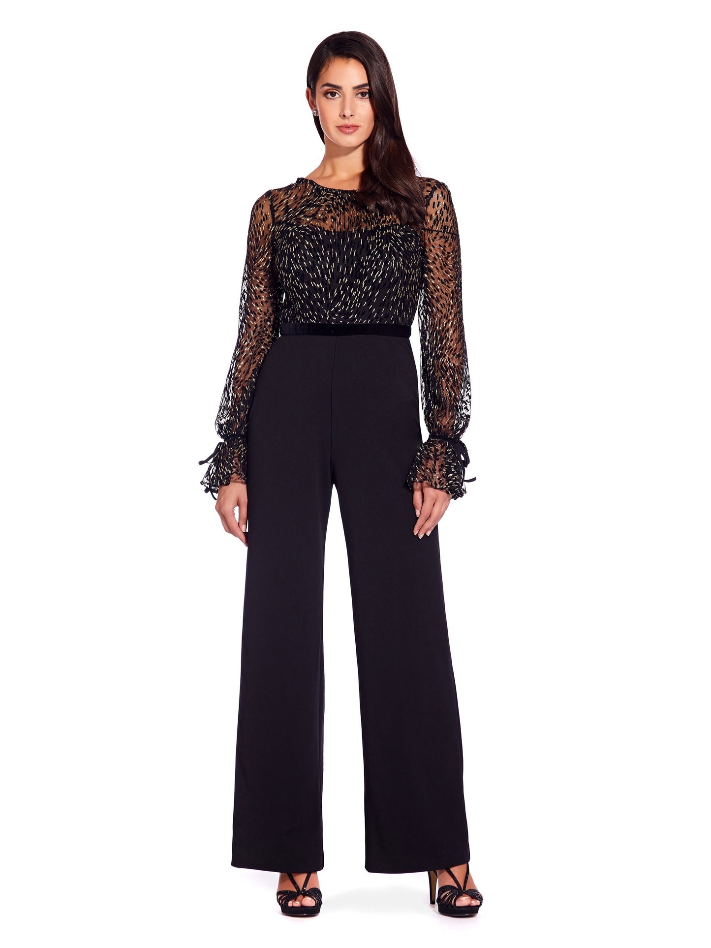 Adrianna Papell Women's Salopeta Auriu Dress Black Size 12