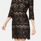 Jessica Howard Women's Allover Lace Sheath Dress Black Size 6