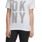 DKNY Women's Tricou Alb Regular Fit Top White Size M
