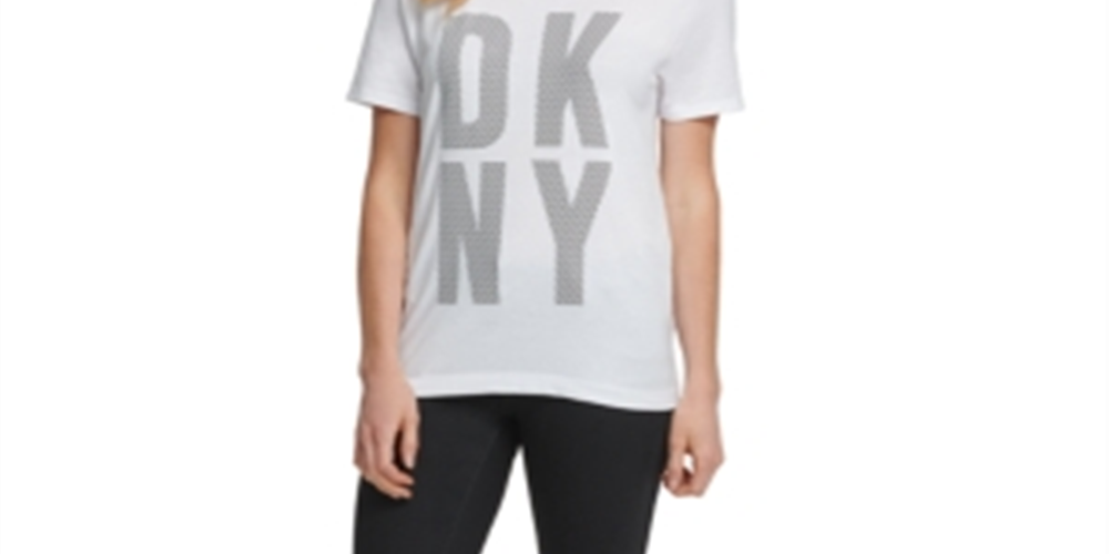 DKNY Women's Tricou Alb Regular Fit Top White Size M