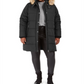 Maralyn & Me Junior's Plus Faux Fur Trim Hooded Puffer Coat Gray size-size 3XL