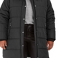 Maralyn & Me Junior's Plus Faux Fur Trim Hooded Puffer Coat Gray size-size 3XL