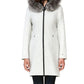 Soia & Kyo Women's Hooded Fur Trim Coat Gray Size X-Small