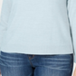 Karen Scott Women's Zip Back Mock Neck Sweater Blue Size XX-Large