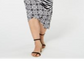 INC International Concepts Women's Animal Print MIDI Dress Black Size Petite M