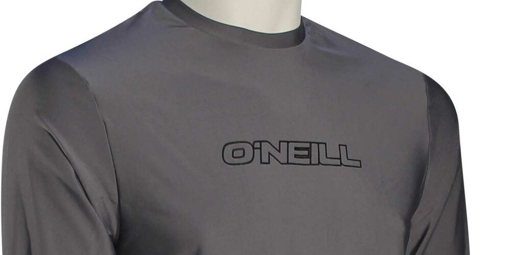 O Neill Men's Basic Skins Long Sleeve Sun Shirt Gray Size XL