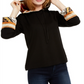 INC International Concepts Women's Printed-Cuff Hoodie Black Size XL