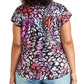 Rachel Roy Women's Plus Odelia Printed Top Black Size 0X
