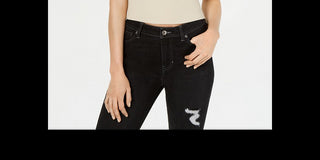 Kendall Kylie Women's Seamed Cuff Sleeves Corset Top White Size L