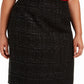 Calvin Klein Women's Plus Tweed Metallic Pencil Skirt Black Size 20W