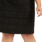 Calvin Klein Women's Plus Tweed Metallic Pencil Skirt Black Size 20W