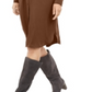 Alfani Women's Tie Waist Knee Length Shirtdress Brown  Size 16