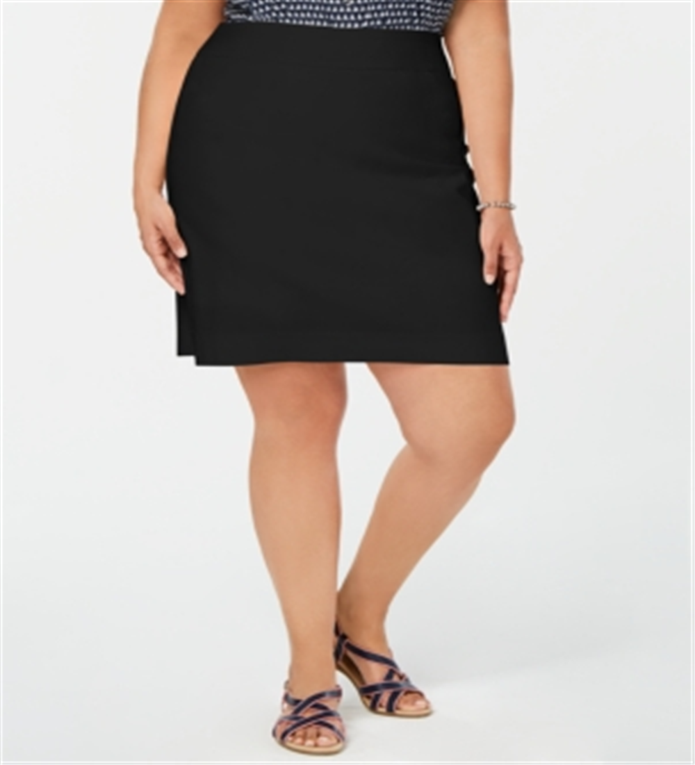 Charter Club Women's Pull on Skort Black Size 4X