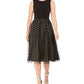 Calvin Klein Women's Clip-Dot Fit Flare Dress Black Size 14