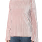 INC International Concepts Women's Velvet Pullover Blouse Pink Size Large