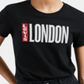 Levi's Women's Batwing Logo Cotton Cities T-Shirt Black Size XL