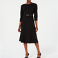 Calvin Klein Women's Belted a Line Wear to Work Dress -Black Size 4