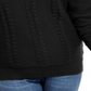 Michael Kors Women's Cable Knit Sweater Black Size 3X