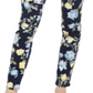 Charter Club Women's Floral Lexington Straight Leg Jeans Blue Size 16