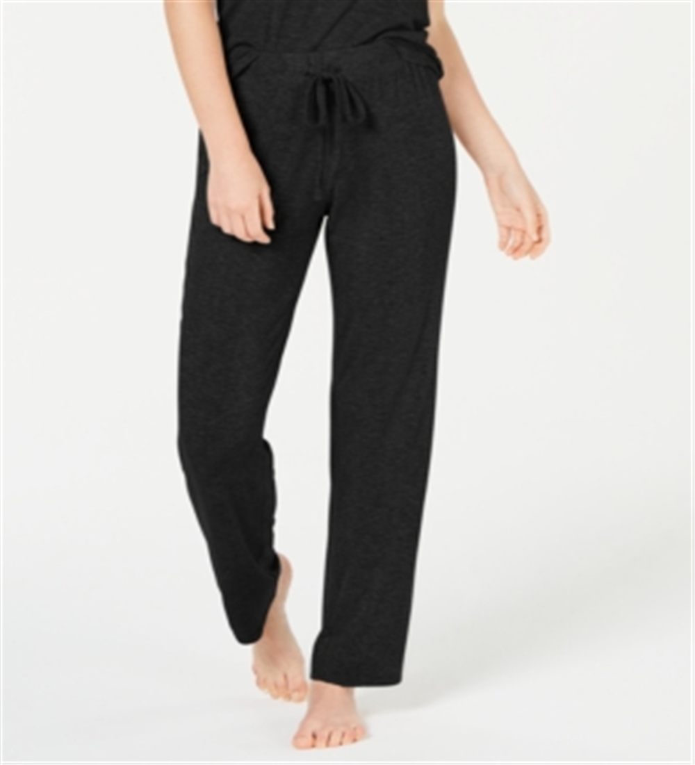 Alfani Women's Ultra Soft Ribbed Knit Pajama Pants Black Size X-Small