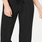 Alfani Women's Ultra Soft Ribbed Knit Pajama Pants Black Size X-Small