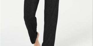 Alfani Women's Ultra Soft Ribbed Knit Pajama Pants Black Size X-Small