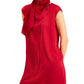 Alfani Women's Scarf Neck Tunic Red Size XS