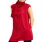 Alfani Women's Scarf Neck Tunic Red Size XS