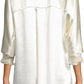 Anne Klein Women's Satin Hi Low Tunic Top Gold Size M