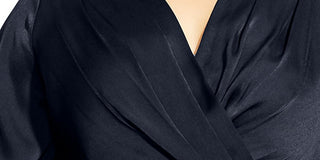 City Chic Women's OPULENT WRAP DRESS Black Size X-Small