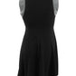 Tommy Hilfiger Women's Matte Metallic Fit Flare Dress Black Size 12