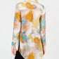 INC International Concepts Women'sPetite Watercolor Tunic Blouse Brown Size Petite S