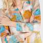 INC International Concepts Women'sPetite Watercolor Tunic Blouse Brown Size Petite S