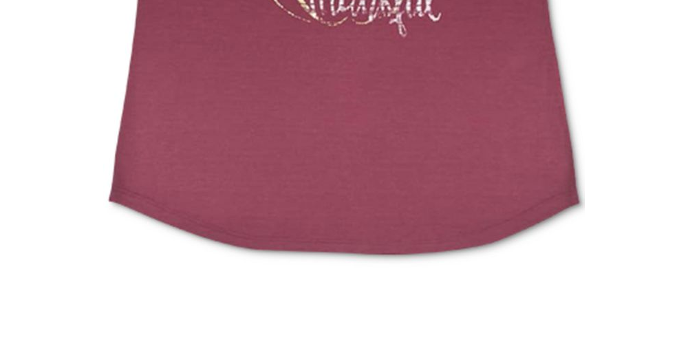 Style & Co Women's Thankful Graphic T-Shirt -Red Size Medium