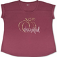 Style & Co Women's Thankful Graphic T-Shirt -Red Size Medium