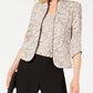 Alex Evenings Women's Lord & Taylor Printed Twin Set Jacket Brown Size Petite X-Large