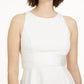 Adrianna Papell Women's Tie-Back Peplum Top White Size 18