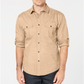Alfani Men's Warren Woven Textured Button Down Shirt Brown Size XXX-Large