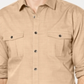 Alfani Men's Warren Woven Textured Button Down Shirt Brown Size XXX-Large