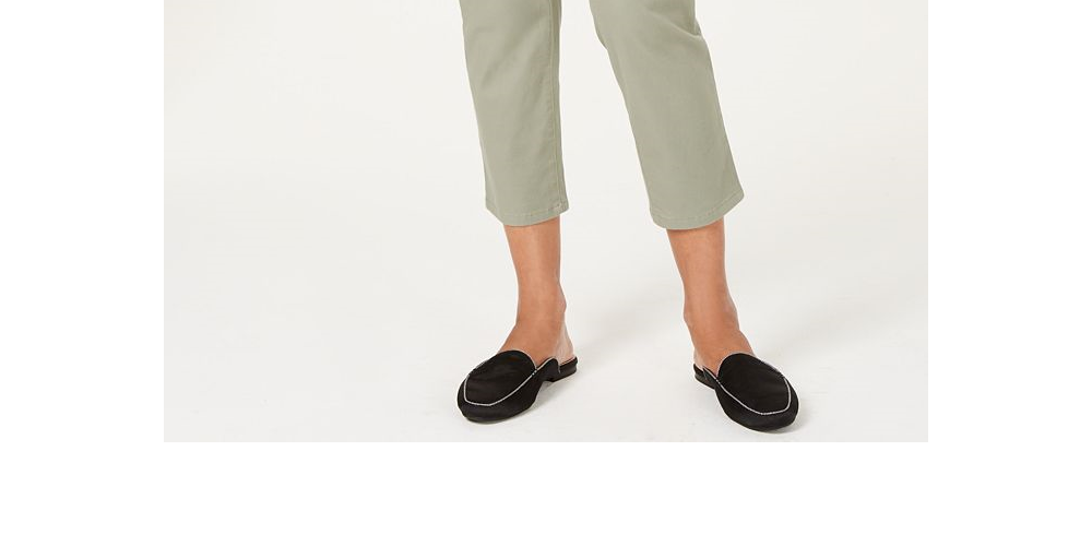 Charter Club Women's Tummy Control Bristol Capri Jeans Green- Size 12P