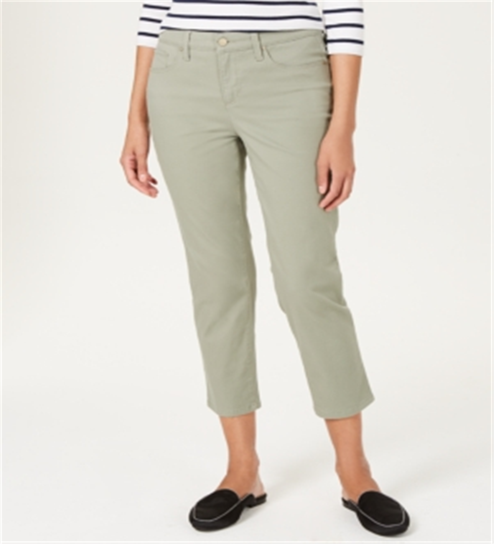 Charter Club Women's Tummy Control Bristol Capri Jeans Green- Size 12P