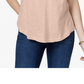 Style & Co Women's Cotton T-Shirt Pink Size XX-Large